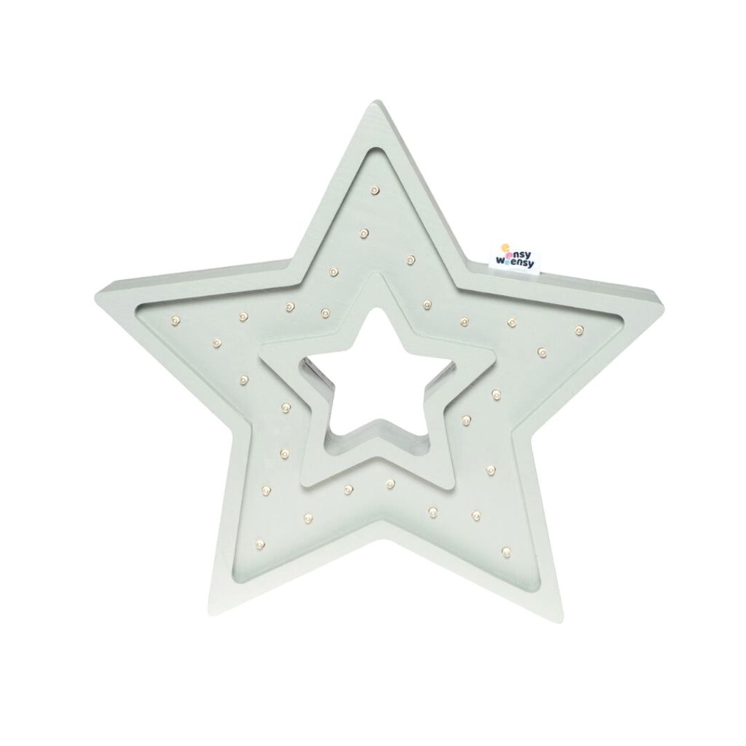 Lampka ledowa TWINKLE STAR GRAY nocna ozdoba duża gwiazda do domu firmy - Eensy Weensy Lampka ledowa TWINKLE STAR GRAY nocna ozdoba duża gwiazda do domu firmy - Eensy Weensy