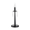 Lampka stołowa KAPRA świecznik świeczka czarny połysk - Lemir