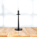 Lampka stołowa KAPRA świecznik świeczka czarny połysk - Lemir - wizualizacja