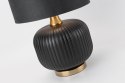 Lampa stołowa TAMIZA mała czarna elegancka szkło / tkanina - Light Prestige