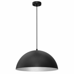 Lampa wisząca BETA BLACK / WHITE metalowa czarna / biała 45 cm E27 - Milagro