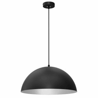 Lampa wisząca BETA BLACK / WHITE metalowa czarna / biała 45 cm E27 - Milagro