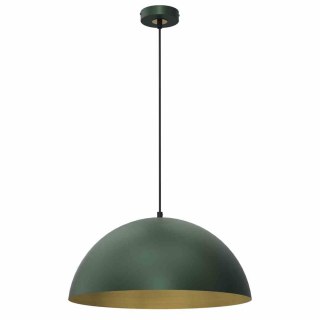 Lampa wisząca BETA GREEN / GOLD metalowa zielona / złota 45 cm E27 - Milagro