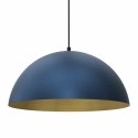 Lampa wisząca BETA NAVY BLUE / GOLD metalowa niebieska / złota 45 cm E27 - Milagro