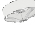 Lampa wisząca GERDO CROMO w stylu hampton chrom / biały kremowy - Orlicki Design