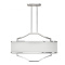 Lampa wisząca GERDO OVALE CROMO w stylu hampton chrom / biały kremowy - Orlicki Design