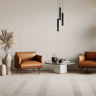 Lampa wisząca JOKER BLACK/GOLD czarno-złota potrójna zwis tuby - Milagro