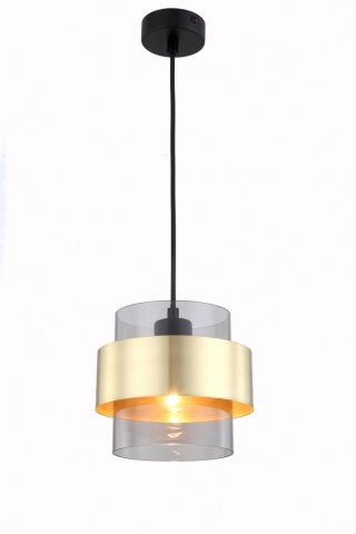 Lampa wisząca MIELE dymna złota duża - Light Prestige