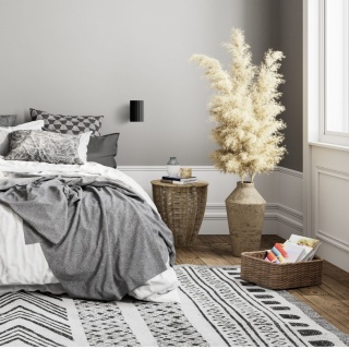 Kinkiet TOKIO 1 czarny ryflowany góra-dół - Light Prestige