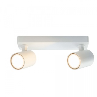 Lampa natynkowa SNOW 2 biała podwójna na listwie spot - Light Prestige