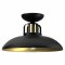 Lampa sufitowa FELIX BLACK/GOLD czarno-złota w stylu loft - Milagro
