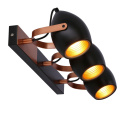 Lampa sufitowa kinkiet ANICA potrójna czarno-miedziana - Candellux Lighting