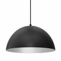 Lampa wisząca BETA BLACK / WHITE metalowa czarna / biała 35 cm E27 - Milagro