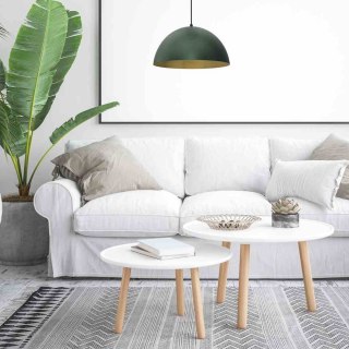 Lampa wisząca BETA GREEN / GOLD metalowa zielona / złota 35 cm E27 - Milagro