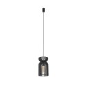 Lampa wisząca KYMI B czarna drewniana w stylu skandynawskim - Nowodvorski Lighting