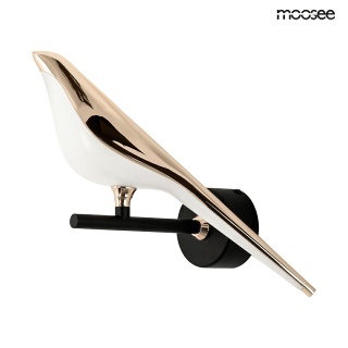 Kinkiet BIRD złoty ptaszek elegancki designerski motyw zwierzęcy - Moosee