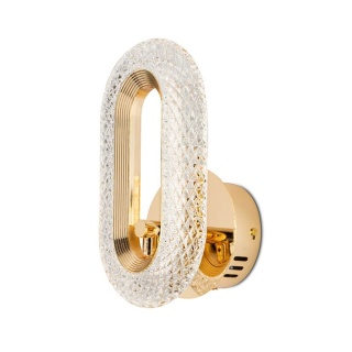 Kinkiet JEWEL złoty elegancki kryształowy glamour - Moosee