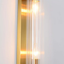 Kinkiet LORENZO złoty szklany dekoracyjny do salonu - Light Prestige