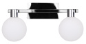 Kinkiet MALDUS 2 podwójny chrom / białe klosze kule - Candellux Lighting