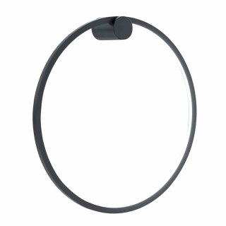 Kinkiet łazienkowy SATURNO BLACK czarna świecąca obręcz LED 25W 50 cm - Milagro