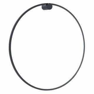Kinkiet łazienkowy SATURNO BLACK czarna świecąca obręcz LED 46W 80 cm - Milagro
