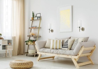 Kinkiet YAN biały abażur / patyna elegancki klasyczny - Candellux