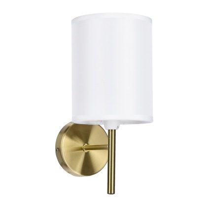 Kinkiet YAN biały abażur / patyna elegancki klasyczny - Candellux