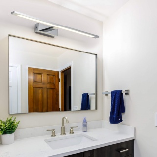 Kinkiet łazienkowy ISLA chrom duży z IP44 3000K - Light Prestige