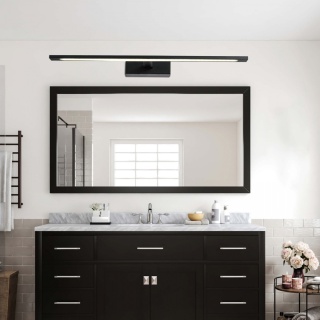 Kinkiet łazienkowy ISLA czarny duży z IP44 4000K - Light Prestige