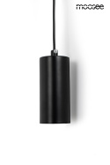 Kinkiet wiszący COMO czarny elegancki nowoczesny LED + E27 - Moosee