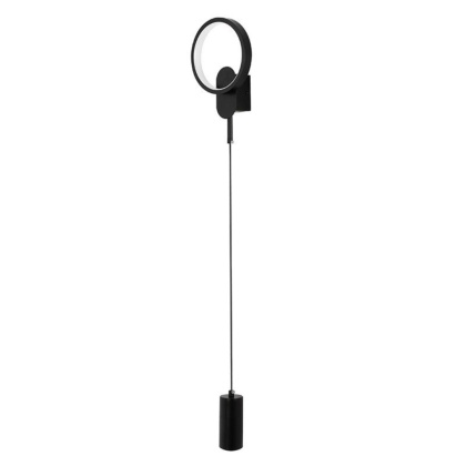 Kinkiet wiszący COMO czarny długi elegancki nowoczesny LED + E27 - Moosee