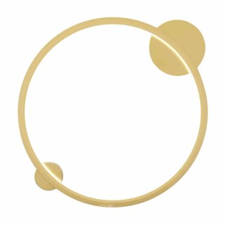 Plafon łazienkowy SATURNO GOLD złota obręcz LED 25W 50 cm IP44 - Milagro