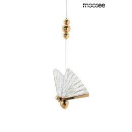 Lampa wisząca BUTTERFLY S złoty motyl designerski zwis motyw zwierzęcy - Moosee
