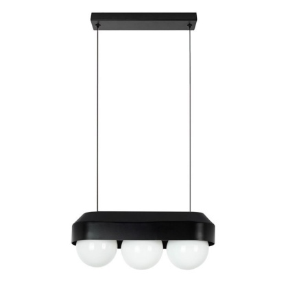 Lampa wisząca DROPS 3 czarno-biała potrójna nowoczesna - Moosee