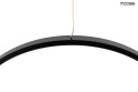 Lampa wisząca RAGE czarna ledowa minimalistyczna - Moosee