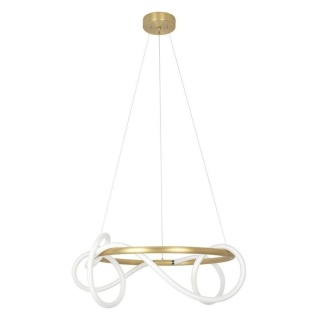 Lampa wisząca SERPIENTE 60 złota / ledowe rurki nowoczesny żyrandol - Moosee