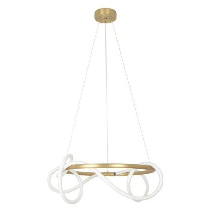 Lampa wisząca SERPIENTE 60 złota / ledowe rurki nowoczesny żyrandol - Moosee