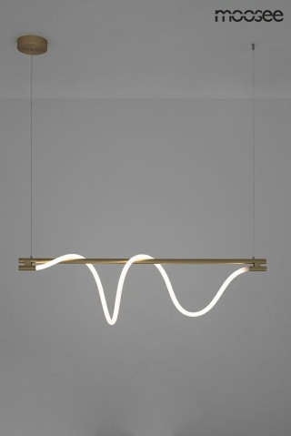 Lampa wisząca SERPIENTE 120 złota listwa / ledowe węże - Moosee