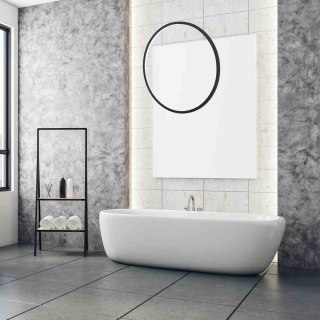 Lampa wisząca SATURNO BLACK czarna pionowa obręcz LED 28W IP44 - Milagro