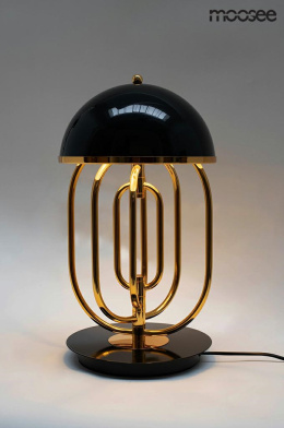 Lampa stołowa / nocna BOTTEGA czarna / złota elegancka glamour - Moosee