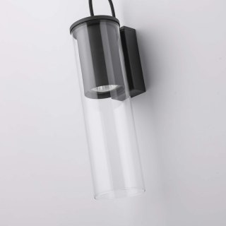 Kinkiet MANACOR czarny szklany nowoczesny - Light Prestige