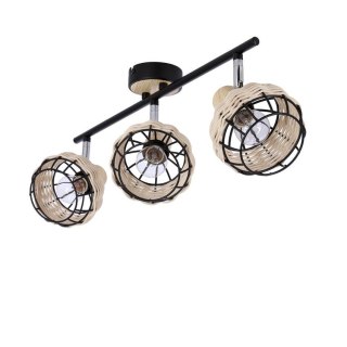 Potrójna lampa TAJGA 3 rattanowa regulowana - Candellux Lighting