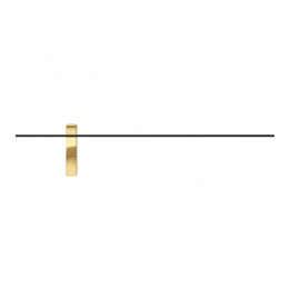 Kinkiet BENE PARETTE NERO / GOLD 100 czarno-złoty smukły minimalistyczny LED 10,5W 3000K - Orlicki Design
