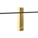 Kinkiet BENE PARETTE NERO / GOLD 60 czarno-złoty smukły minimalistyczny - Orlicki Design