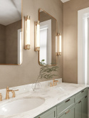 Kinkiet łazienkowy OMI PARETTE GOLD 60 IP44 złoty nad lustro LED 13W 3000K - Orlicki Design