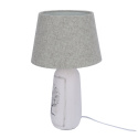 Lampa stołowa WALIA ceramiczna z szarym abażurem - Candellux Lighting