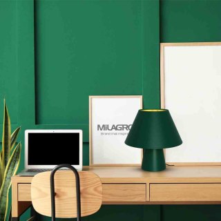 Lampka nocna FIFI GREEN zielono-złota ze stożkowym abażurem - Milagro