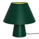 Lampka nocna FIFI GREEN zielono-złota ze stożkowym abażurem - Milagro