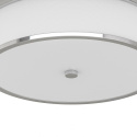 Plafon FAMBURO PL CROMO 49 chrom / biały kremowy okrągły klasyczny - Orlicki Design
