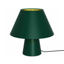 Lampka nocna FIFI GREEN zielono-złota ze stożkowym abażurem - Milagro